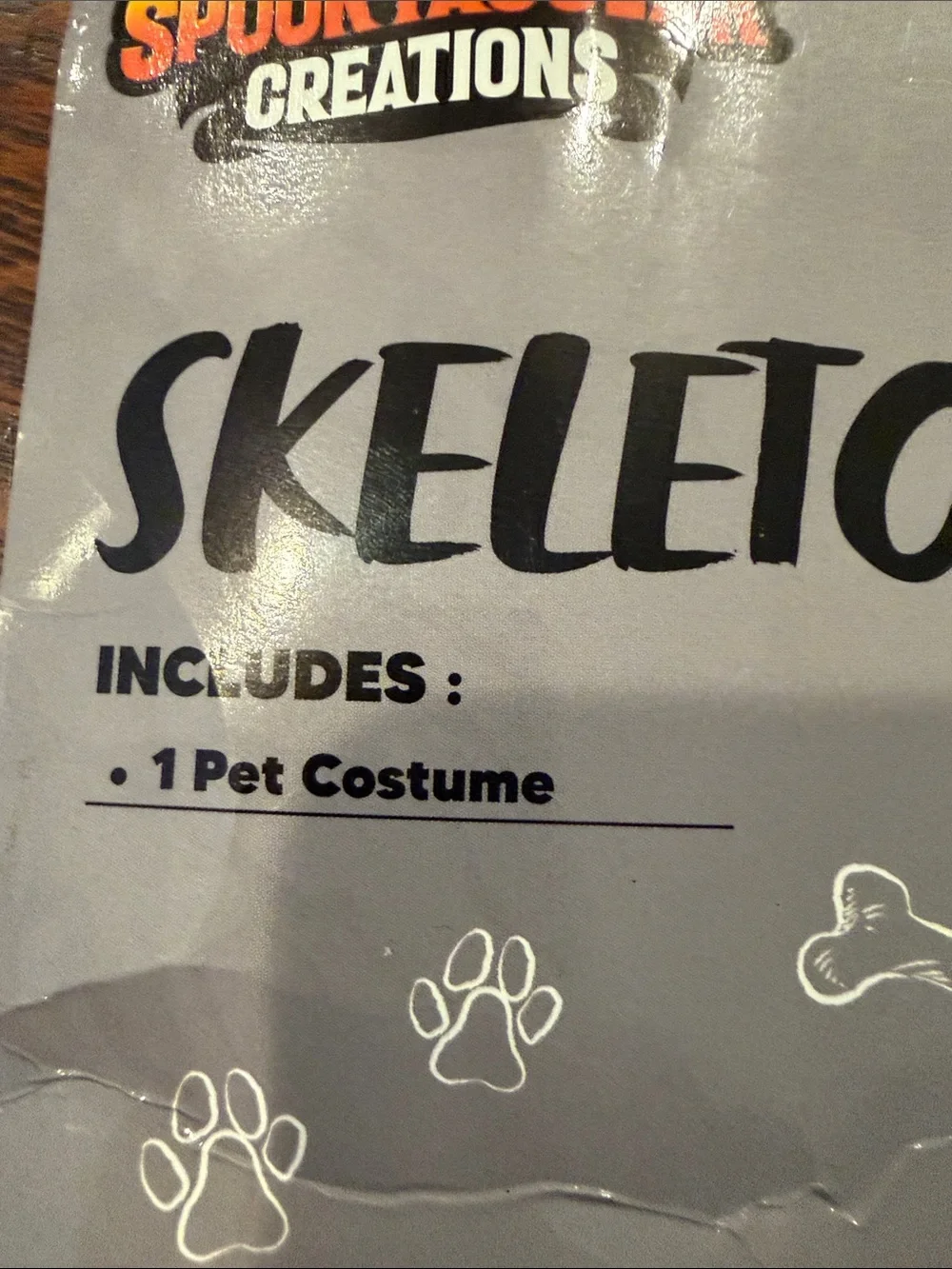 Spooktacular Creations Black & White Skeleton Dog Costume (XL)